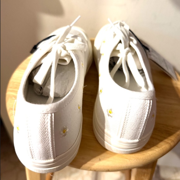 Zara white floral embroidered retro sneakers NWT - Picture 8 of 10